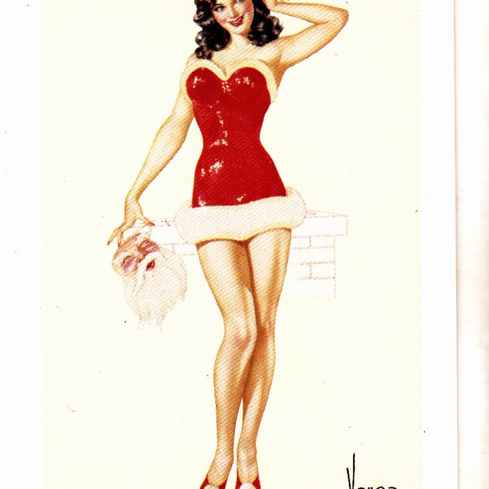 Calendar Dec. #1945 - Vargas 1993 Fantasy Art Trading Card